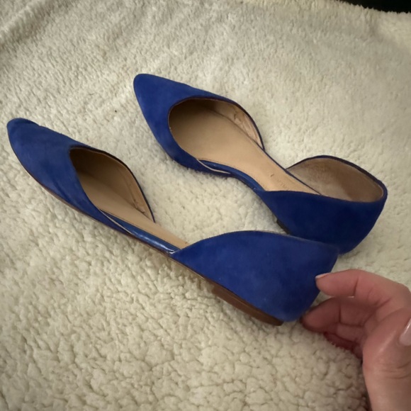 Royal Blue Suede Flats - worn but still plenty of wear to go! - Picture 3 of 5